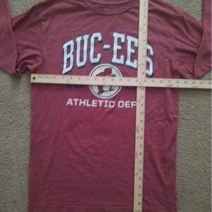 Buc-ees Athletic Dept Long Sleeve T-Shirt Red Heather Graphic Print Size Medium